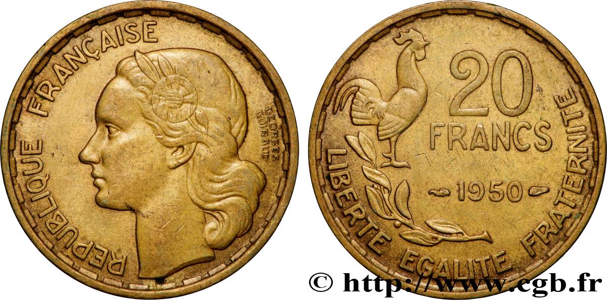 20 francs Georges Guiraud 1950  F.401/1 q.SPL 