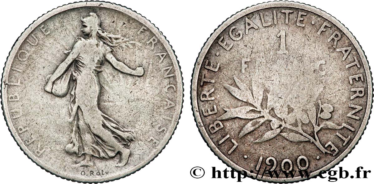 1 franc Semeuse 1900  F.217/4 B 