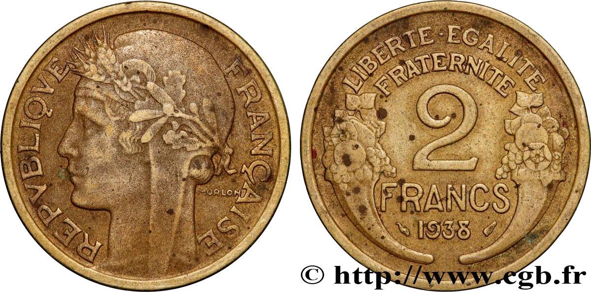 2 francs Morlon 1938  F.268/11 TTB+ 