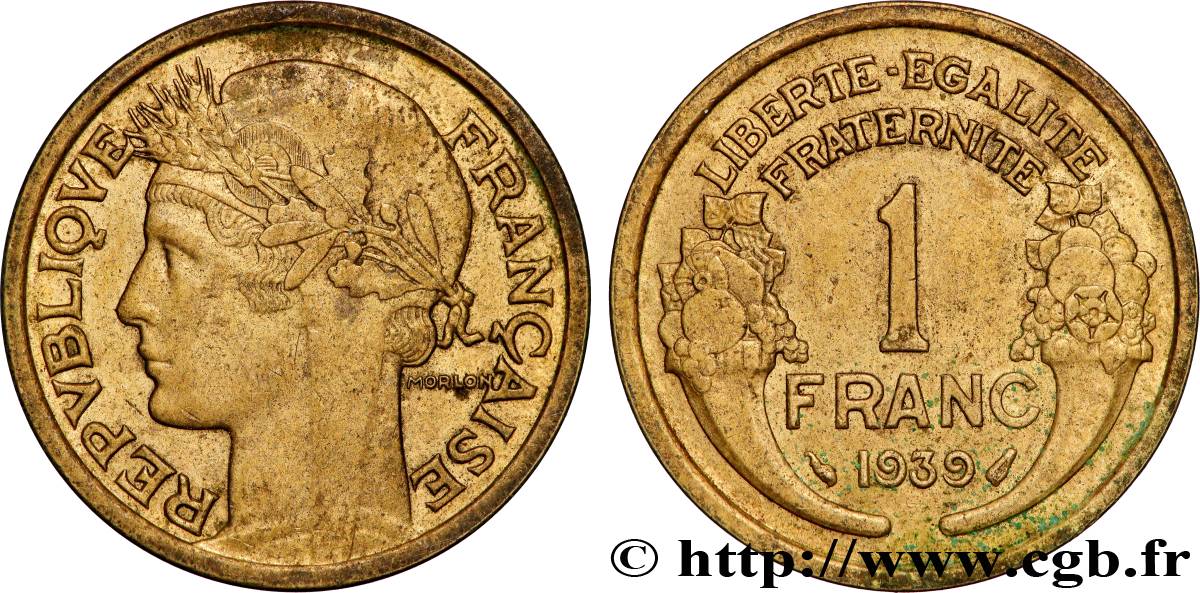 1 franc Morlon 1939 Paris F.219/10 SUP 