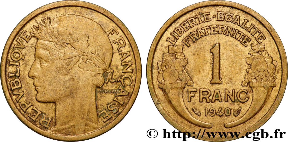 1 franc Morlon 1940 Paris F.219/11 SPL+ 