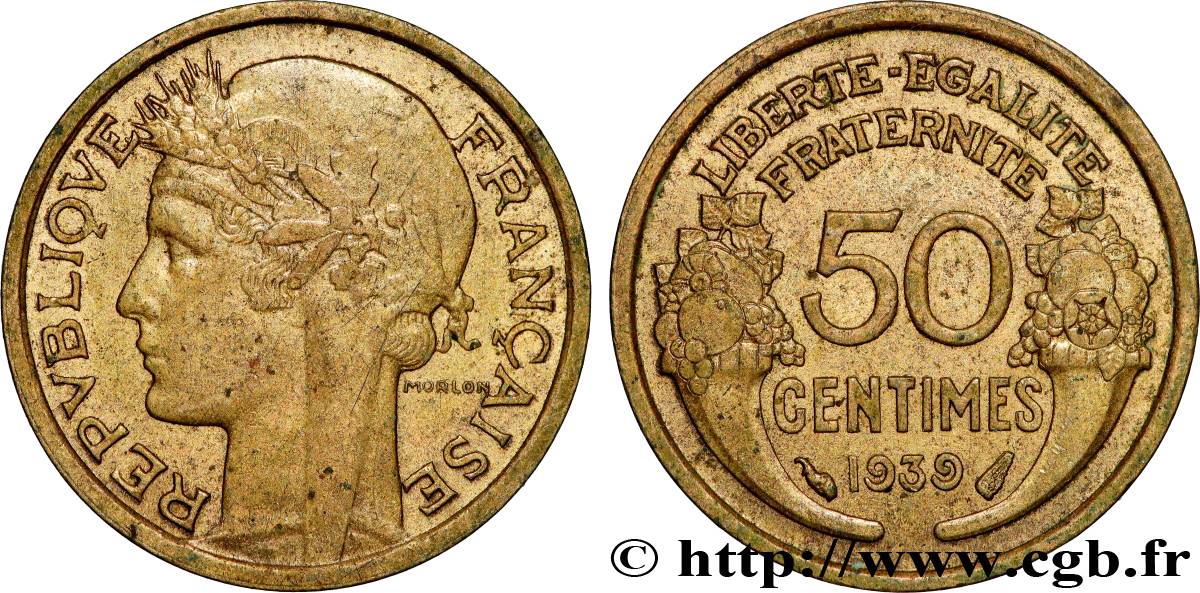 50 centimes Morlon 1939  F.192/15 SUP 
