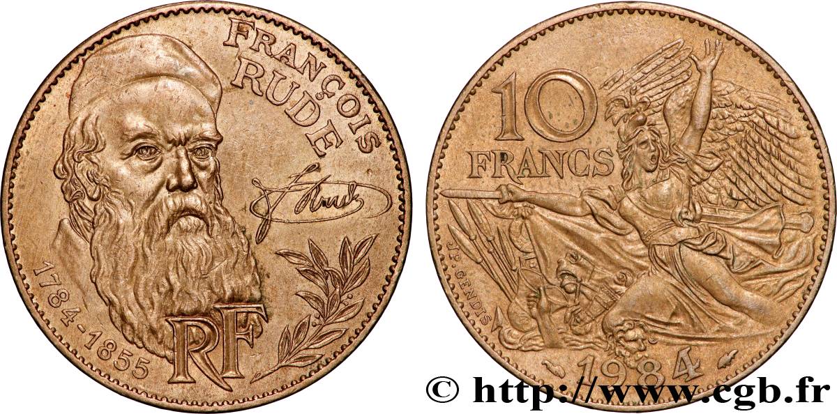 10 francs François Rude 1984  F.369/2 VZ+ 