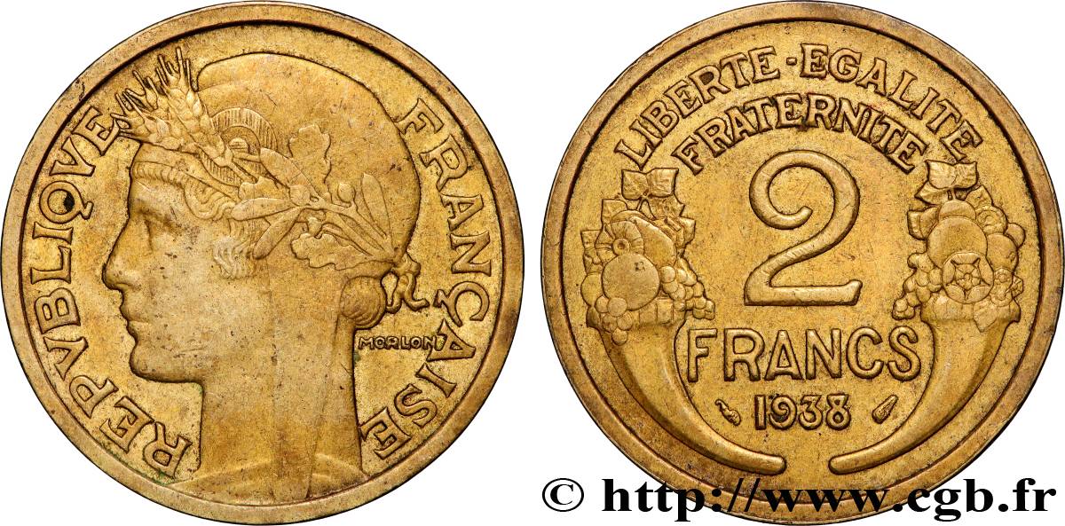 2 francs Morlon 1938  F.268/11 fVZ 