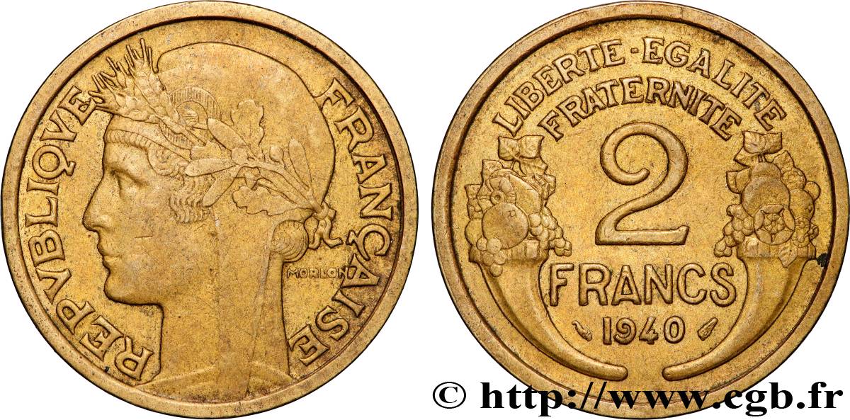 2 francs Morlon 1940  F.268/13 fVZ 