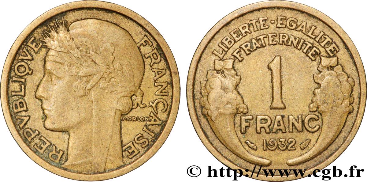 1 franc Morlon 1932 Paris F.219/3 BB 