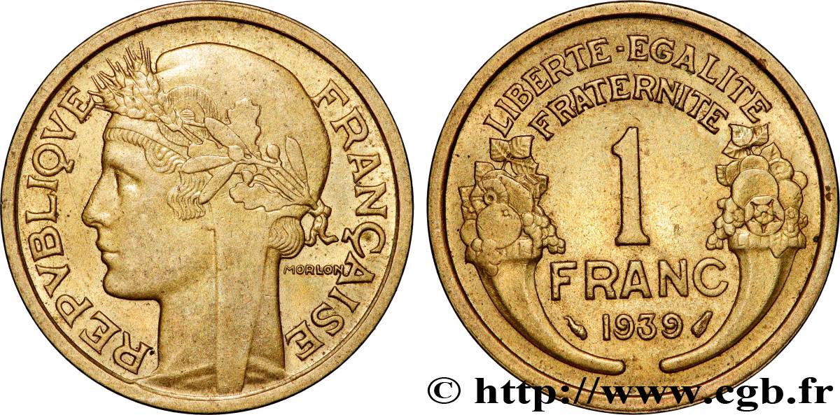 1 franc Morlon 1939 Paris F.219/10 MS 