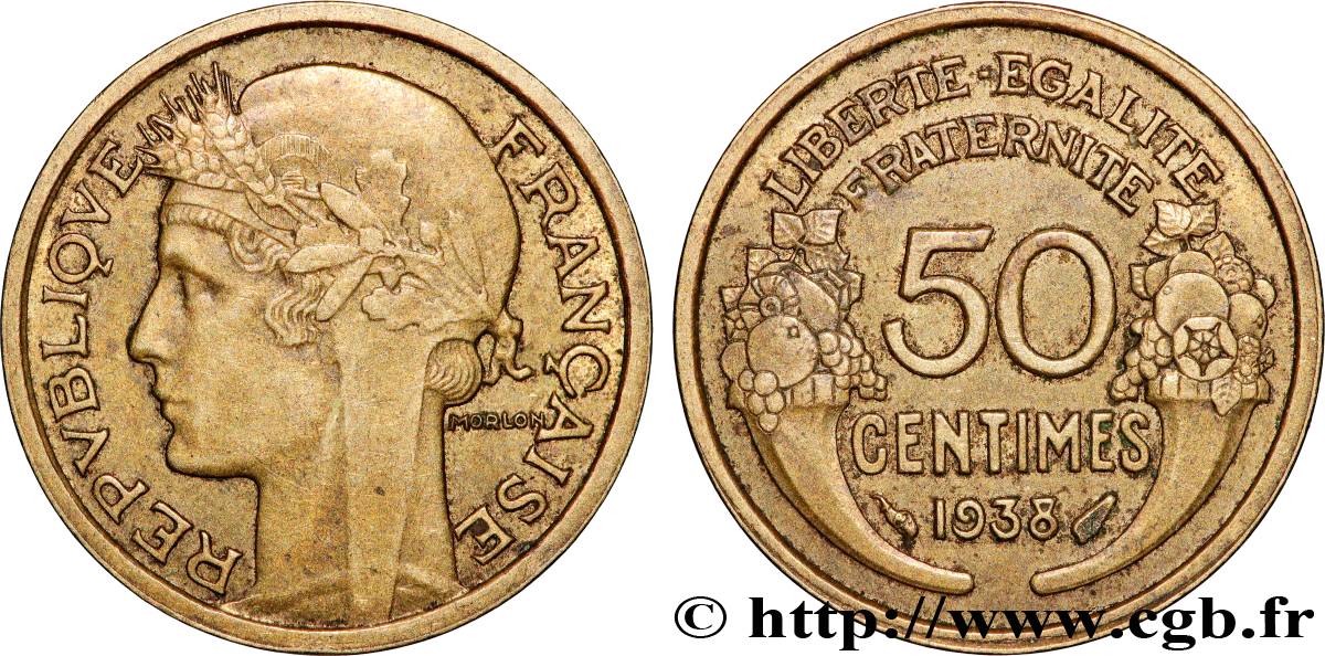 50 centimes Morlon 1938  F.192/14 AU 