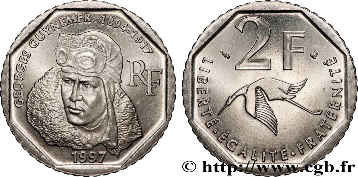 2 francs Georges Guynemer 1997 Pessac F.275/2 VZ 