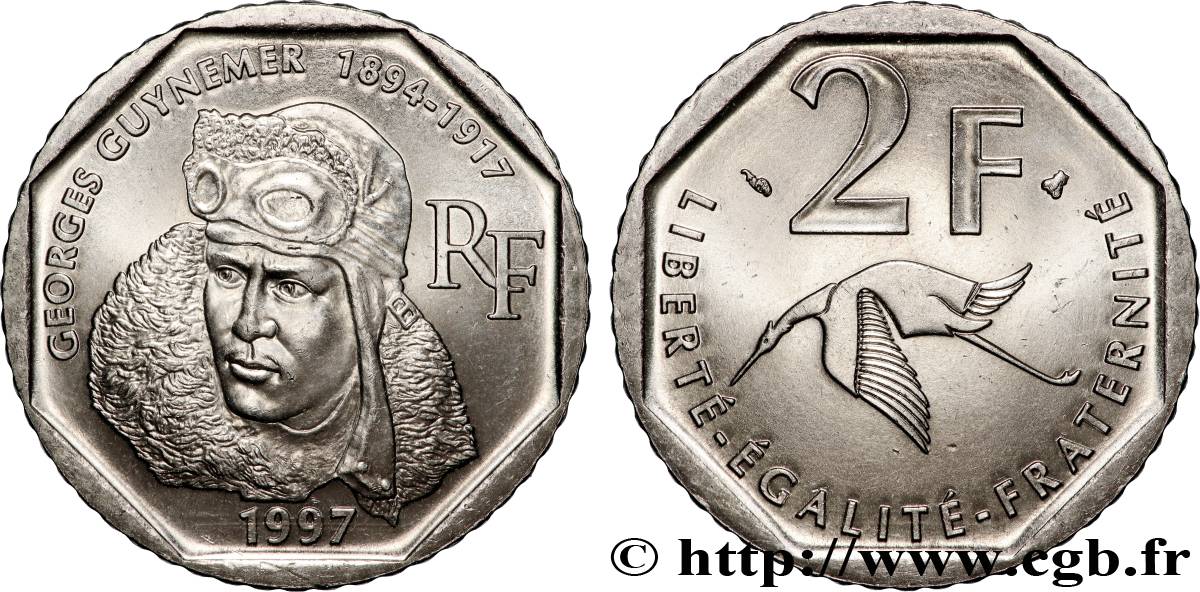 2 francs Georges Guynemer 1997 Pessac F.275/2 VZ 