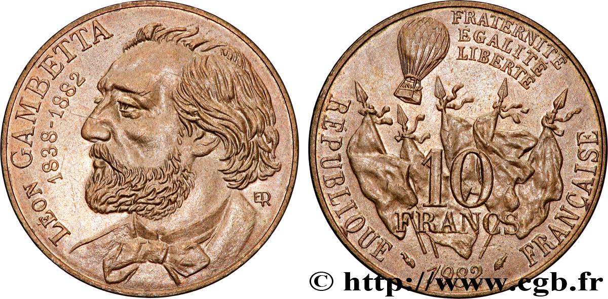 10 francs Gambetta 1982  F.366/2 SUP+ 