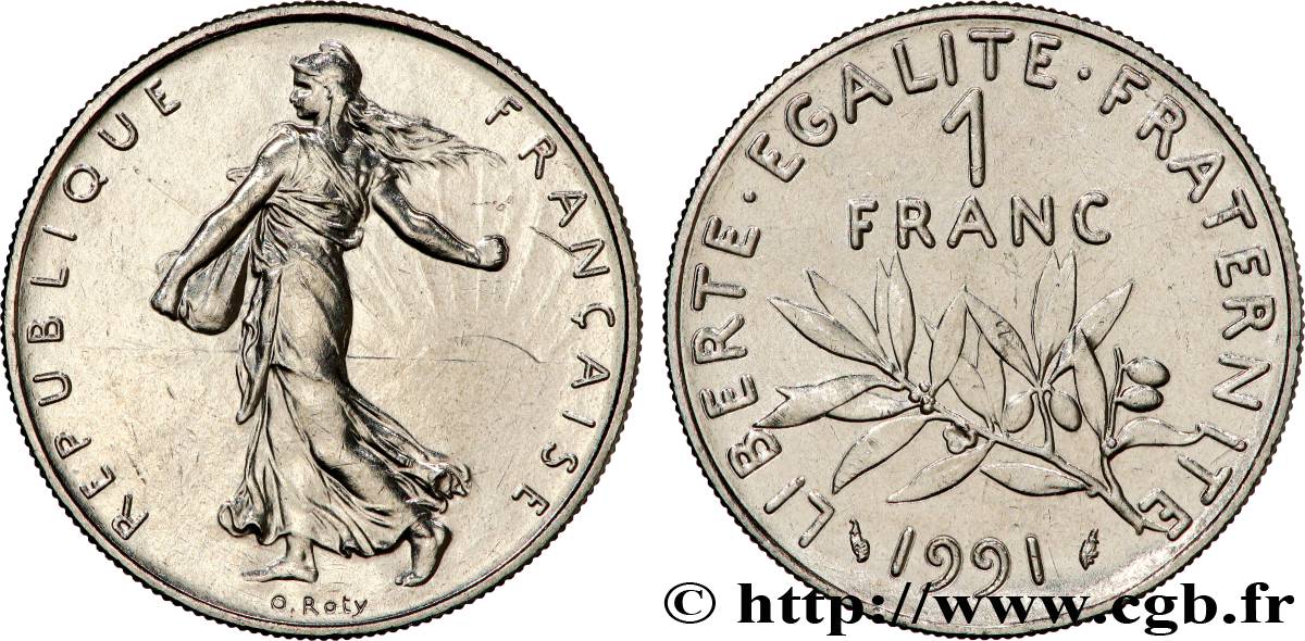 1 franc Semeuse, nickel 1991 Pessac F.226/36 SPL+ 