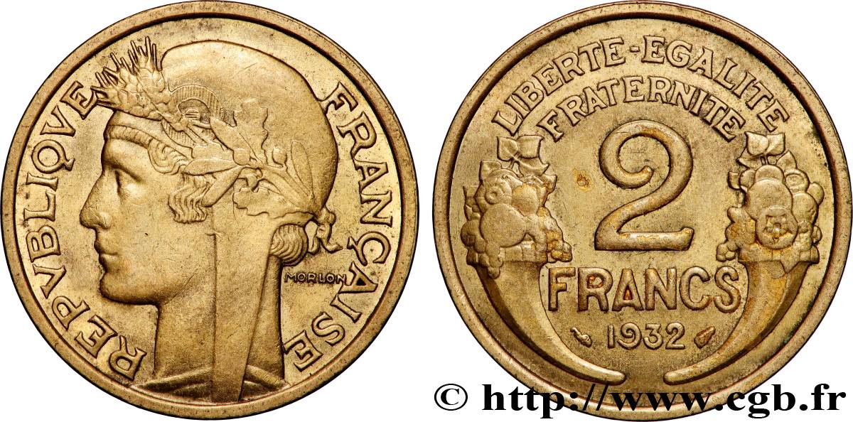 2 francs Morlon 1932  F.268/3 VZ 
