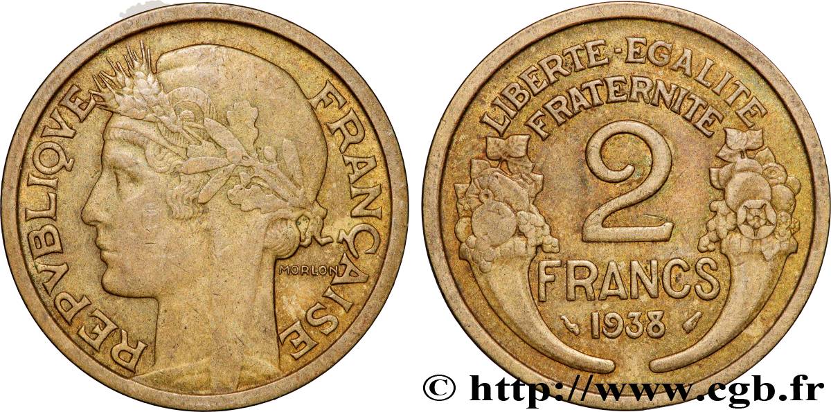 2 francs Morlon 1938  F.268/11 fVZ 