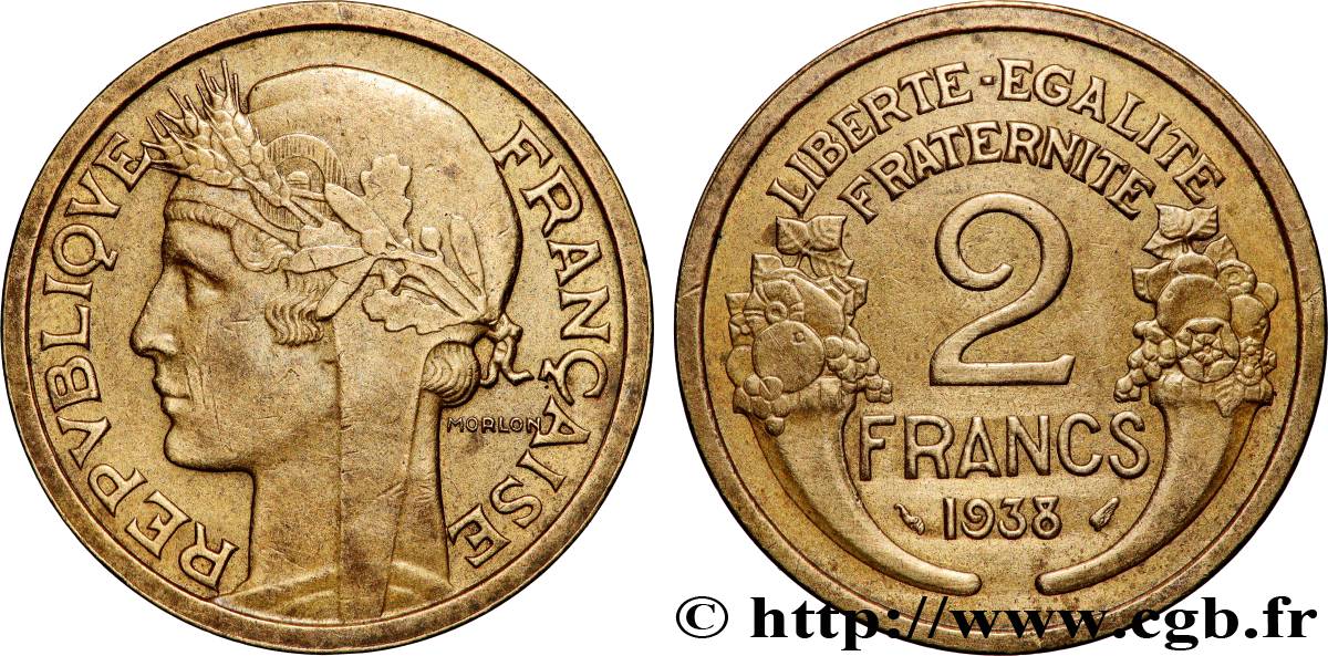 2 francs Morlon 1938  F.268/11 fVZ 