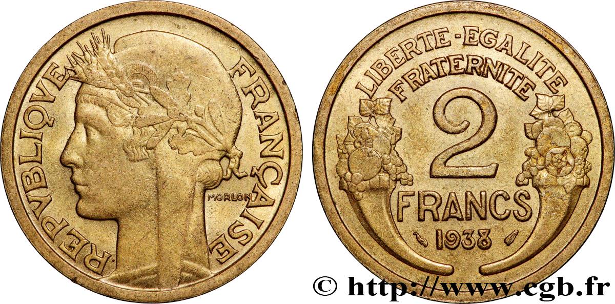 2 francs Morlon 1938  F.268/11 SUP 