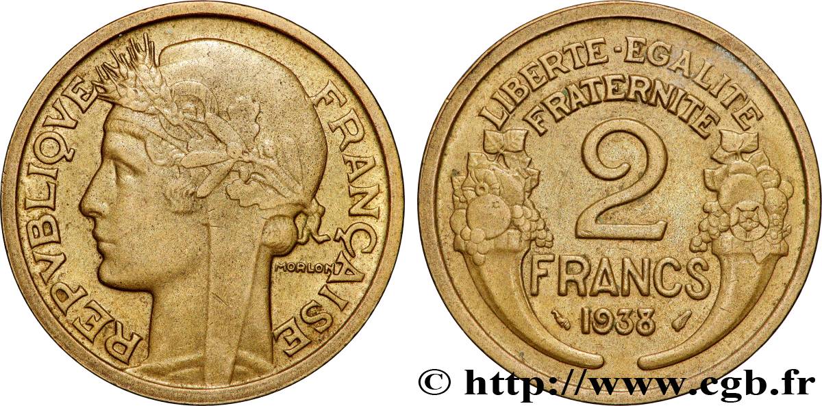 2 francs Morlon 1938  F.268/11 SPL 