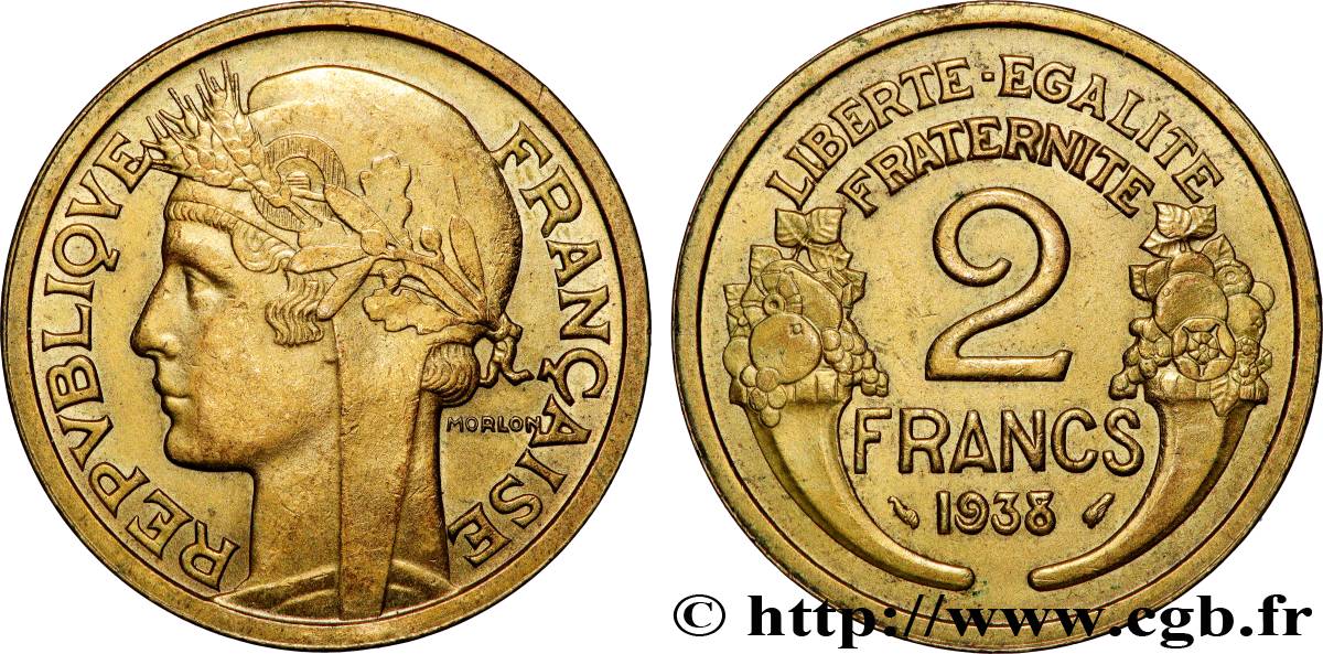 2 francs Morlon 1938  F.268/11 VZ 