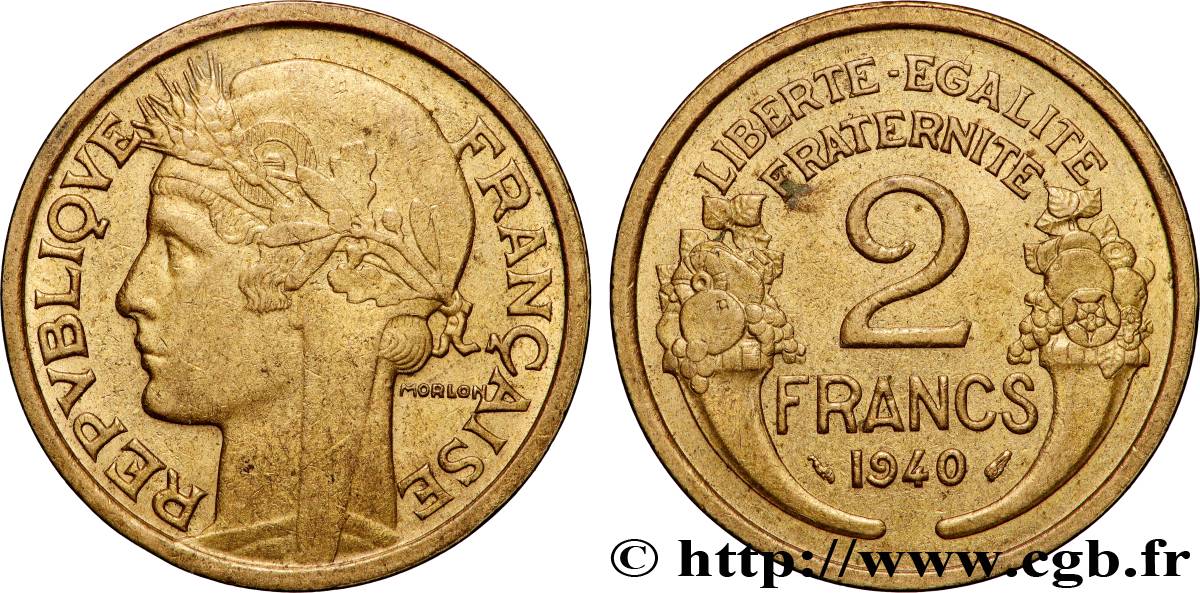 2 francs Morlon 1940  F.268/13 AU 