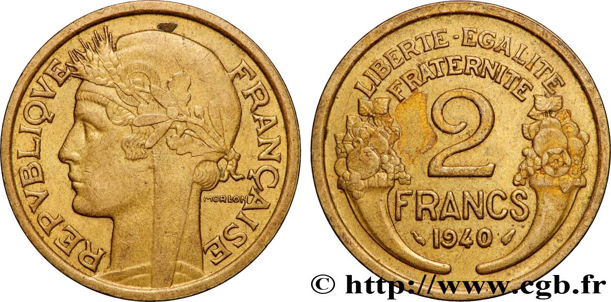 2 francs Morlon 1940  F.268/13 fVZ 