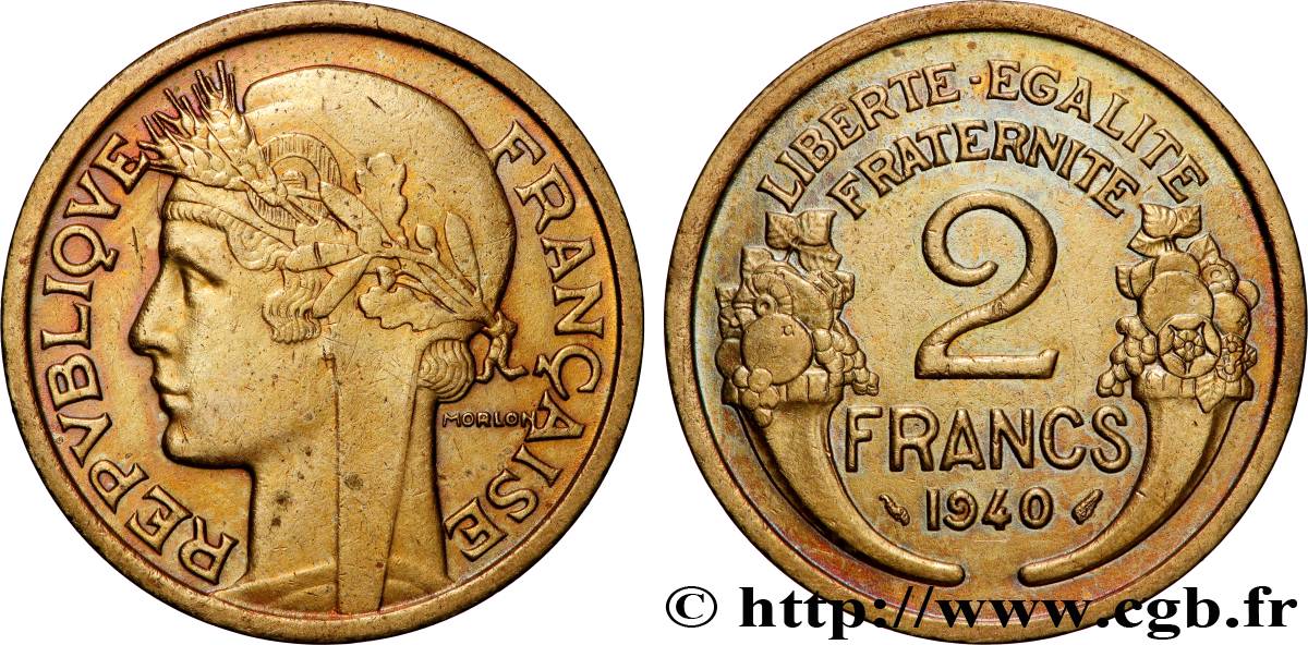 2 francs Morlon 1940  F.268/13 fVZ 