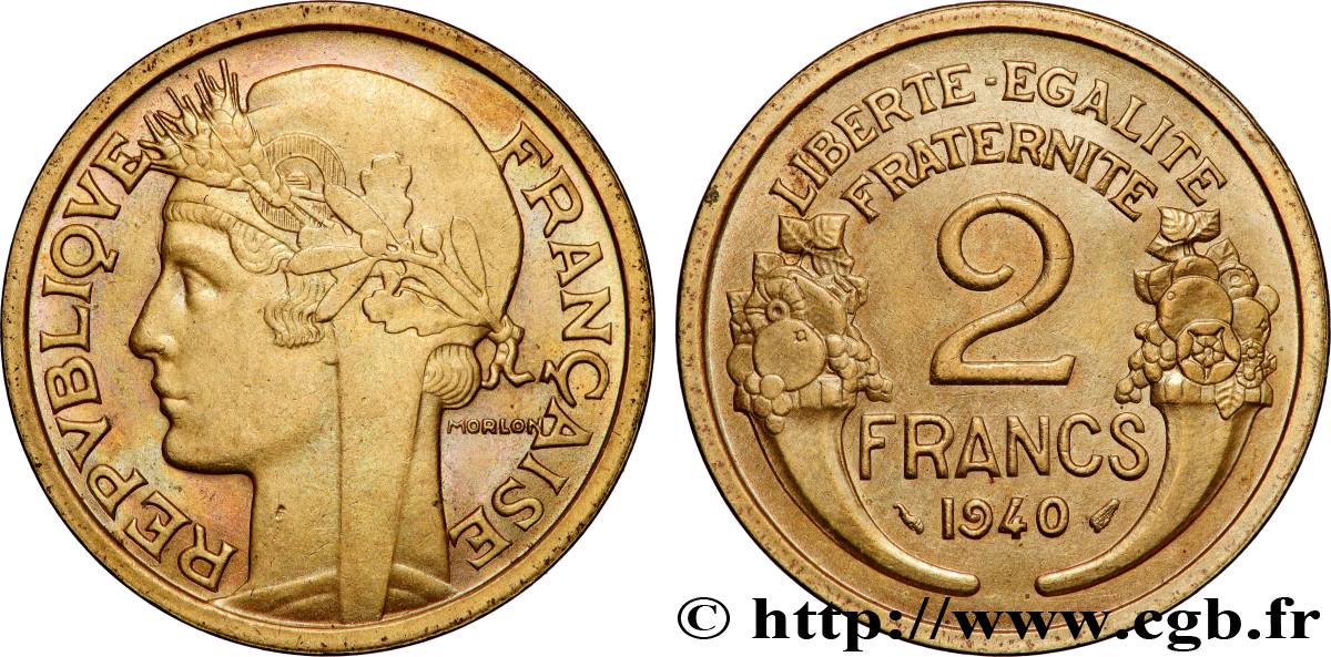 2 francs Morlon 1940  F.268/13 fVZ 