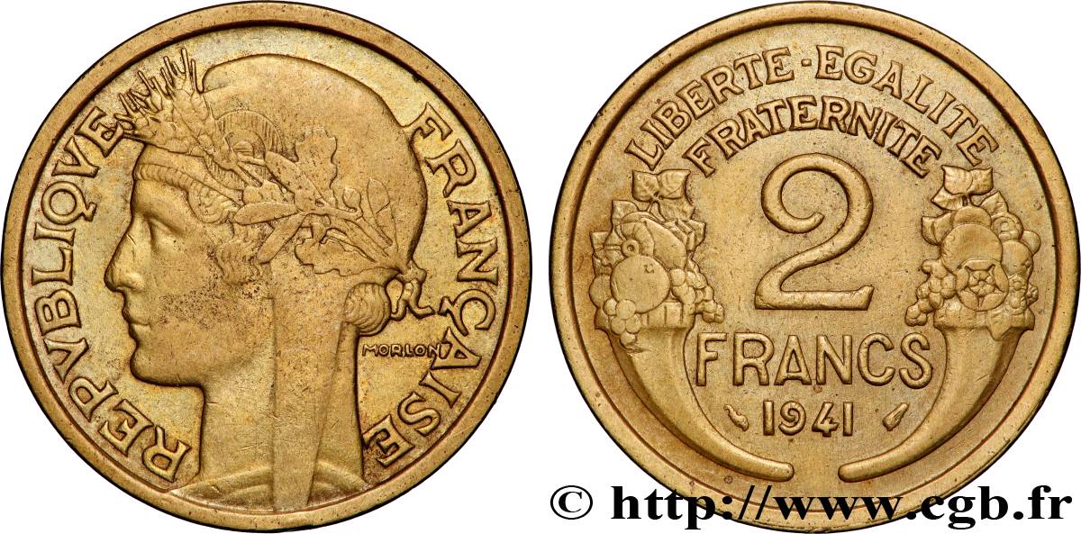2 francs Morlon 1941  F.268/14 AU 