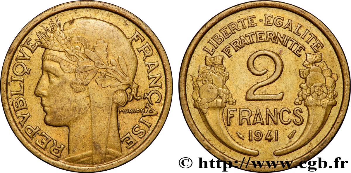 2 francs Morlon 1941  F.268/14 TTB+ 