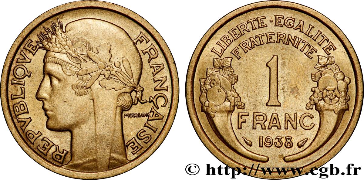 1 franc Morlon 1938 Paris F.219/9 SPL63 