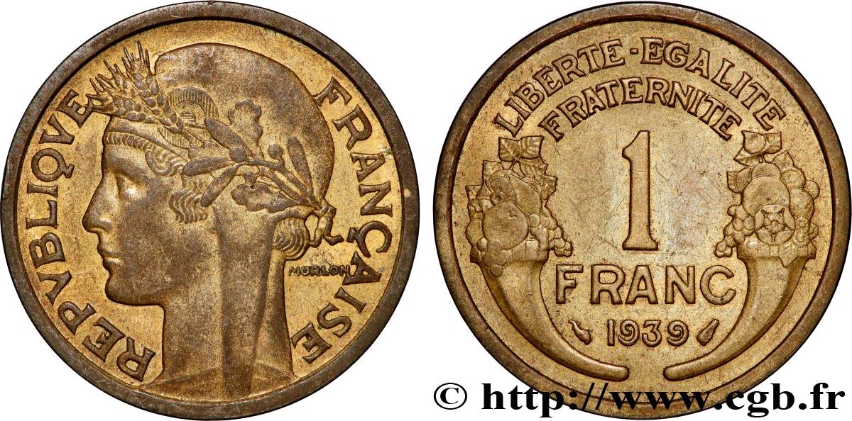 1 franc Morlon 1939 Paris F.219/10 VZ 