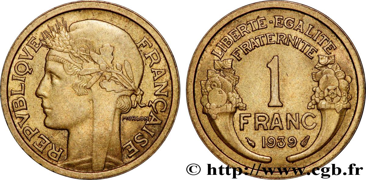 1 franc Morlon 1939 Paris F.219/10 SUP 