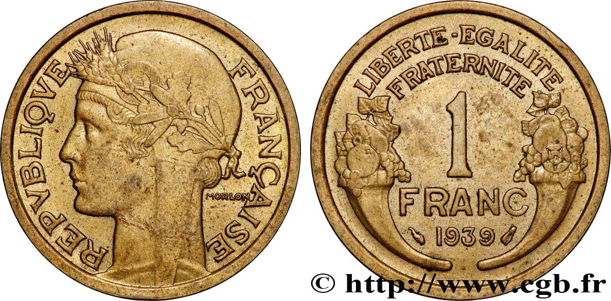 1 franc Morlon 1939 Paris F.219/10 SPL 