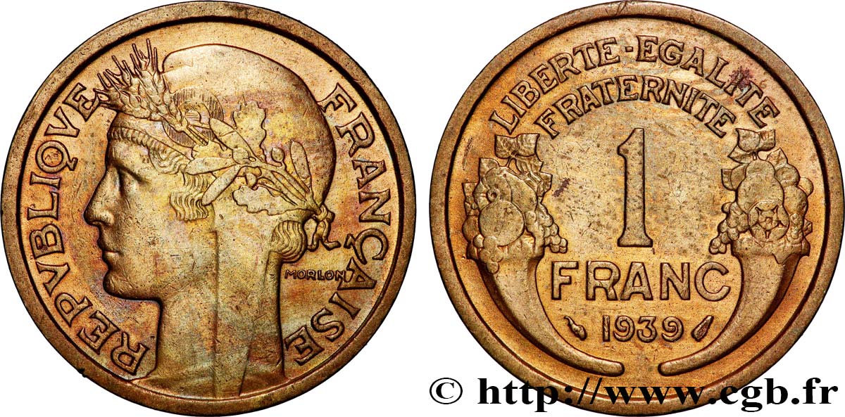 1 franc Morlon 1939 Paris F.219/10 VZ 