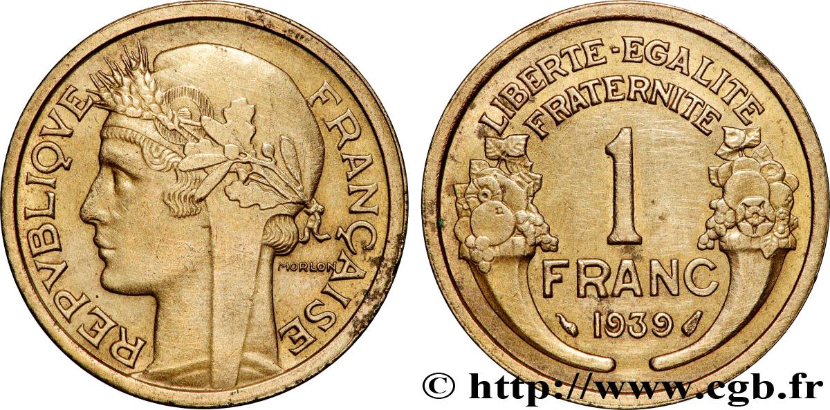 1 franc Morlon 1939 Paris F.219/10 VZ+ 