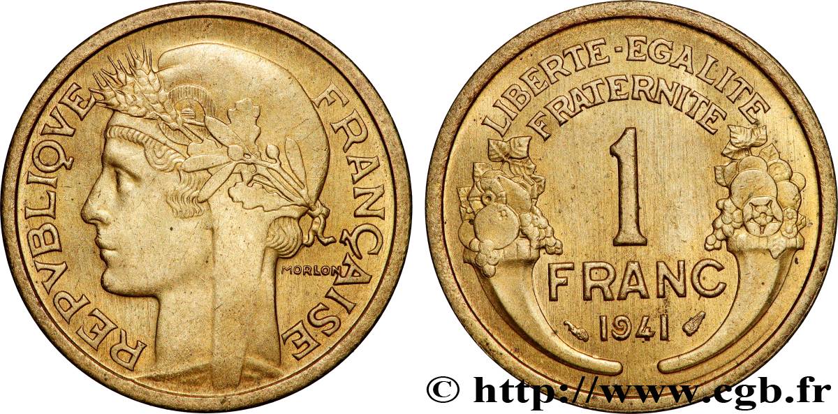 1 franc Morlon 1941 Paris F.219/12 VZ+ 