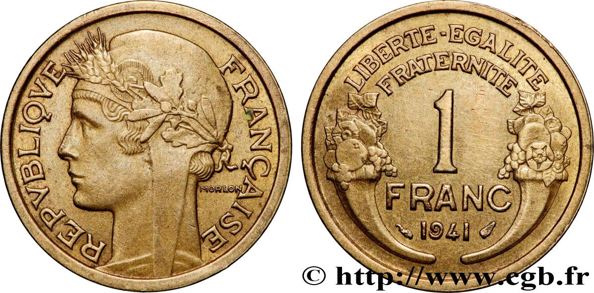 1 franc Morlon 1941 Paris F.219/12 MS 
