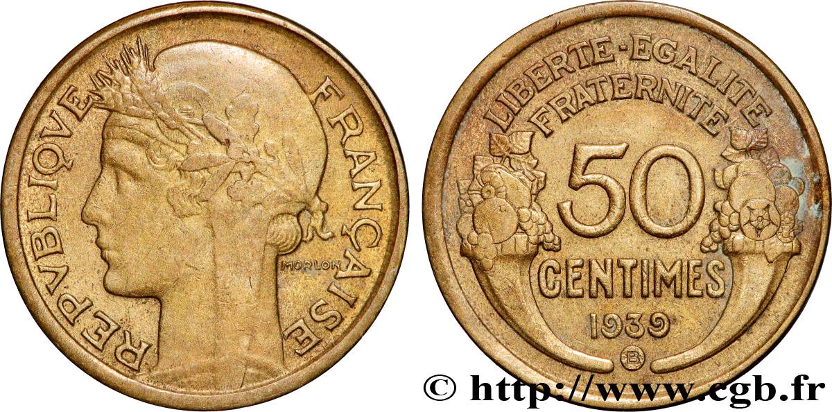 50 centimes Morlon 1939 Bruxelles F.192/16 AU 