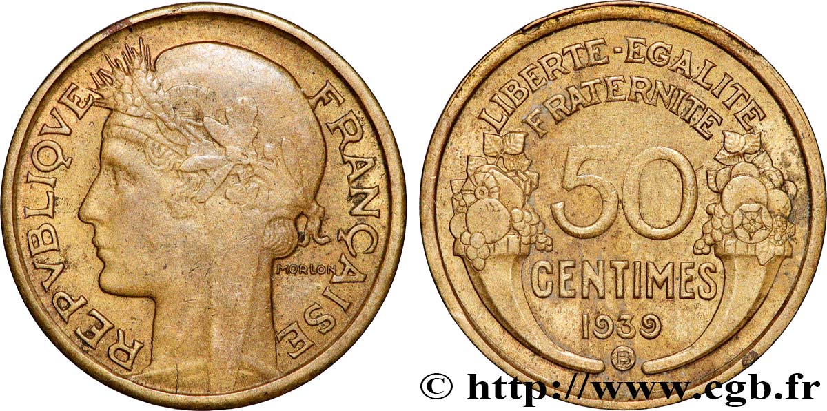 50 centimes Morlon 1939 Bruxelles F.192/16 AU 
