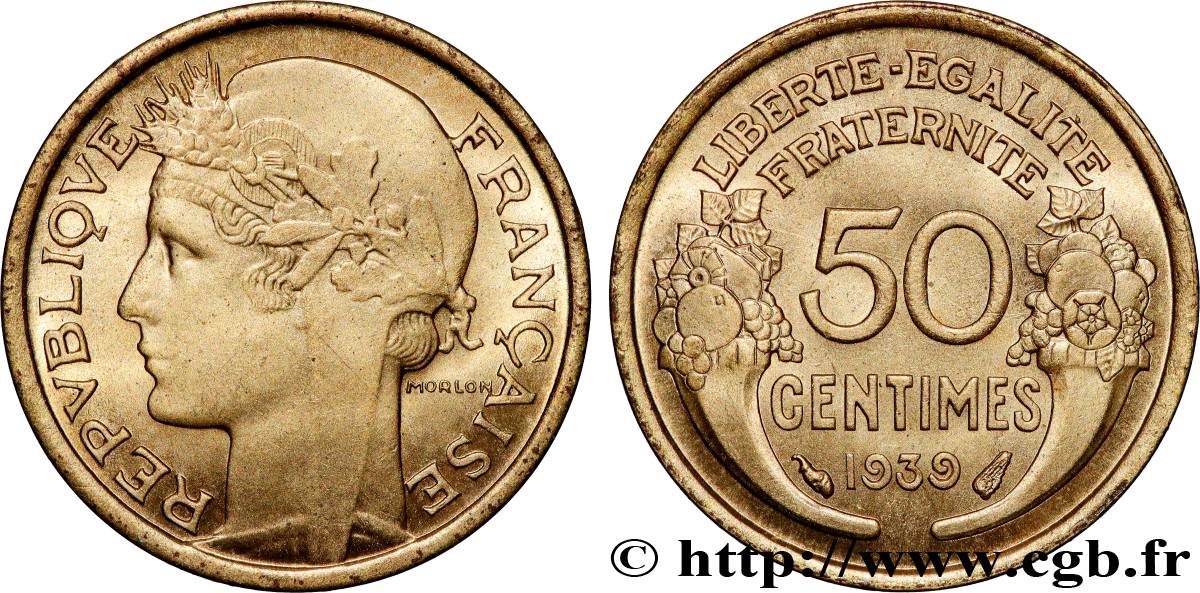 50 centimes Morlon 1939  F.192/15 MS64 