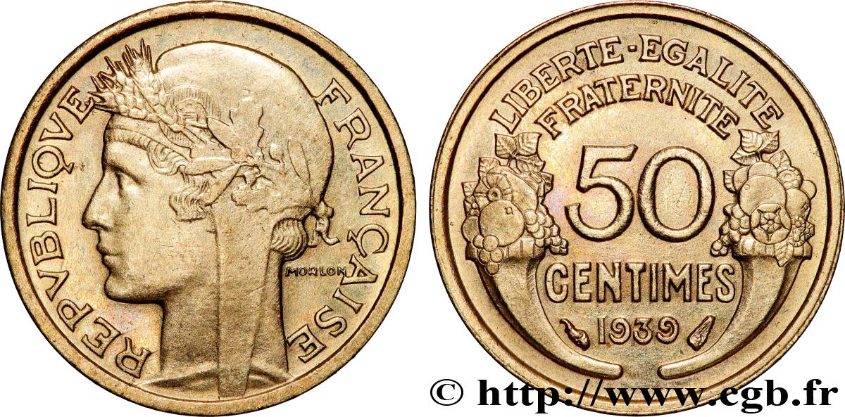 50 centimes Morlon 1939  F.192/15 SPL64 