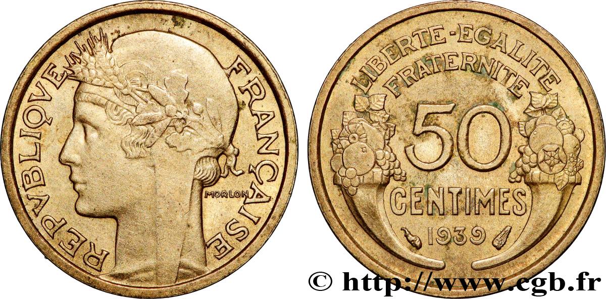 50 centimes Morlon 1939  F.192/15 SPL+ 