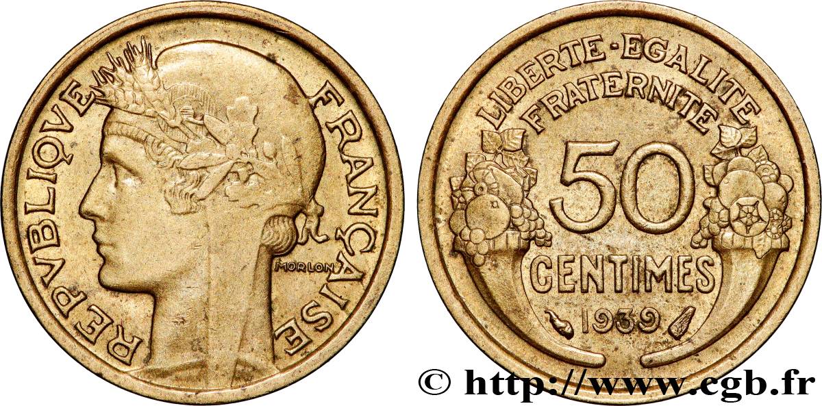50 centimes Morlon 1939  F.192/15 SPL 