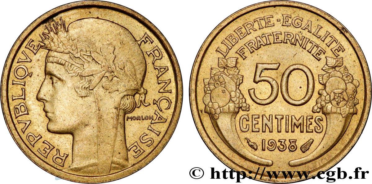 50 centimes Morlon 1938  F.192/14 EBC 