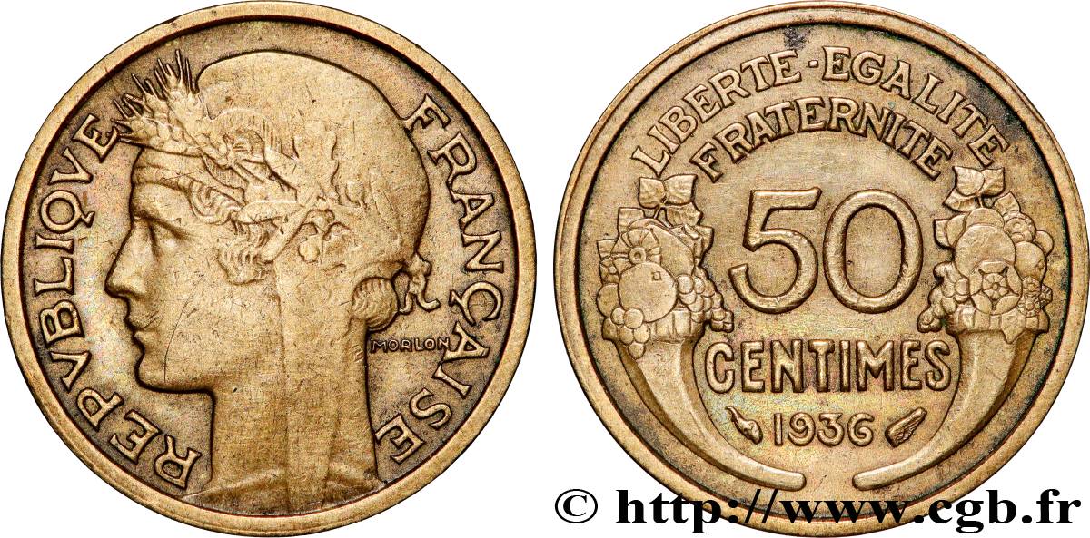 50 centimes Morlon 1936  F.192/12 BC+ 