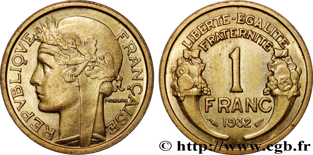 1 franc Morlon 1932 Paris F.219/3 fVZ 