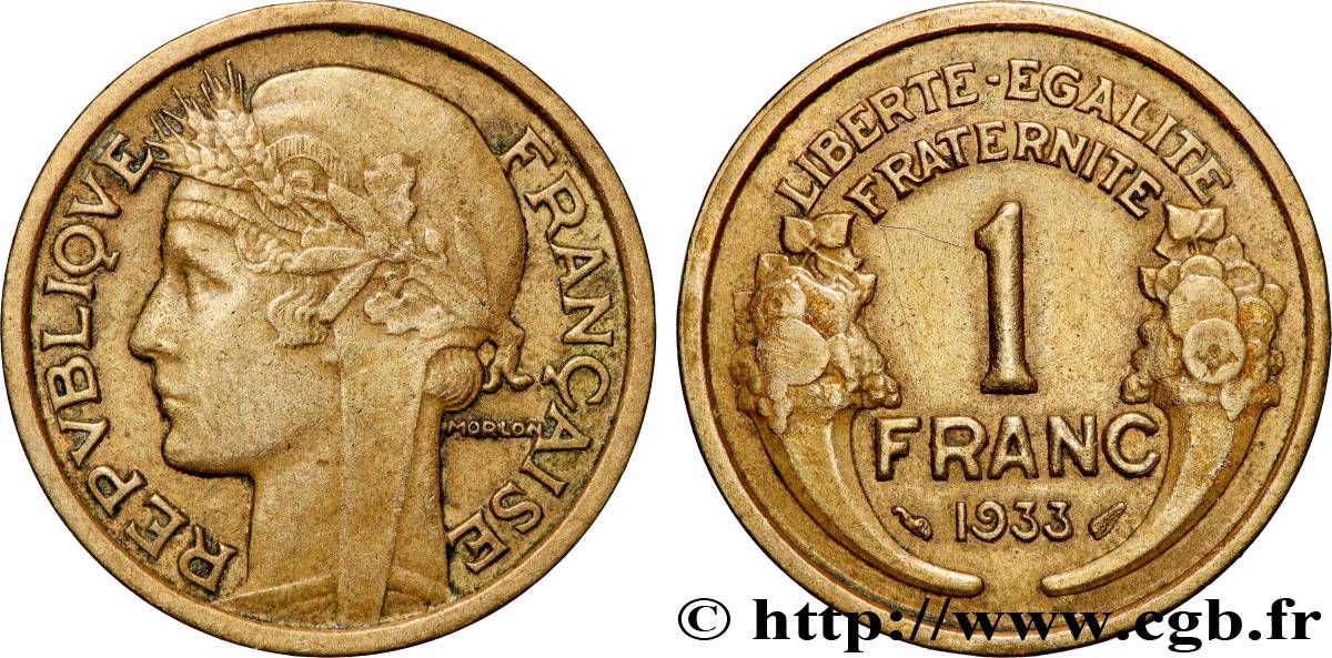 1 franc Morlon 1933  F.219/4 fSS 