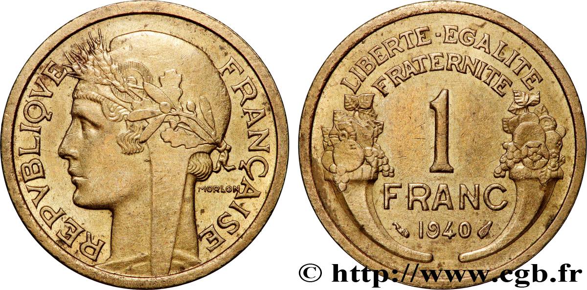 1 franc Morlon 1940 Paris F.219/11 VZ+ 