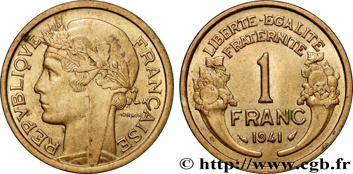 1 franc Morlon 1941 Paris F.219/12 VZ+ 