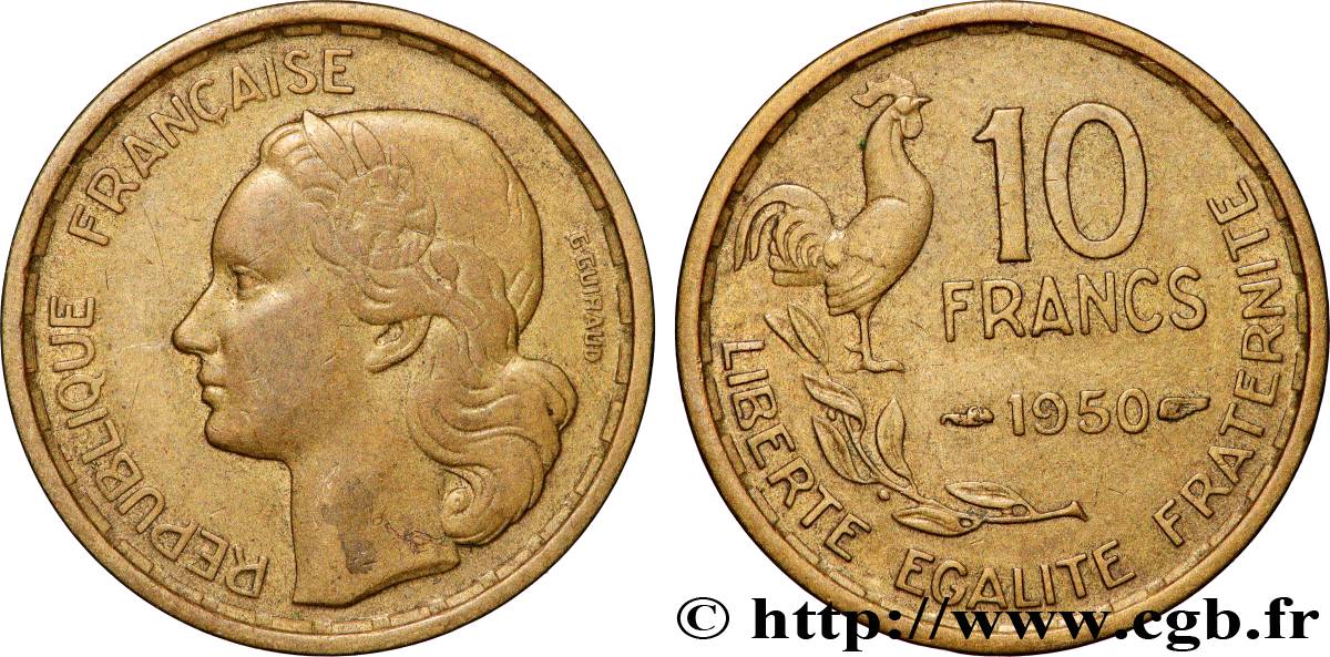 10 francs Guiraud 1950  F.363/2 AU 