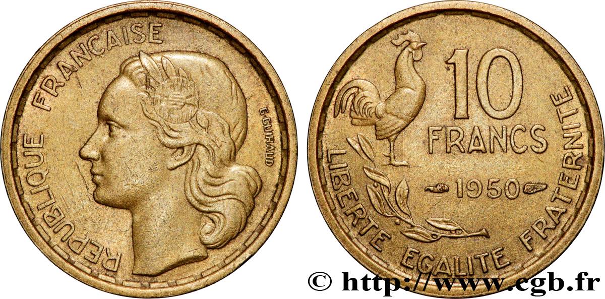 10 francs Guiraud 1950  F.363/2 AU 
